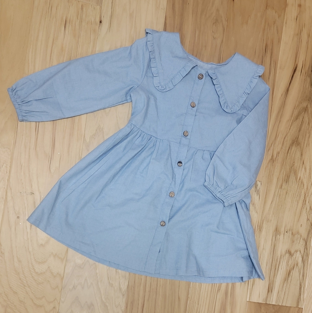 NWOT girls chambray dress